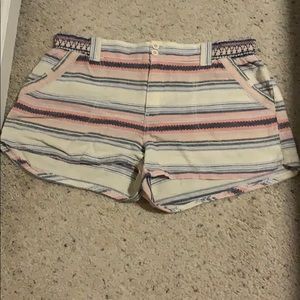 Striped Flowy Shorts